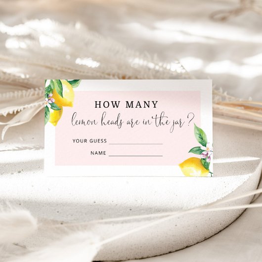 Rose Combien de têtes de citron carte de boîtier