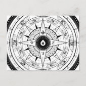 Rose Compass - Carte postale (Blanc) (Devant)