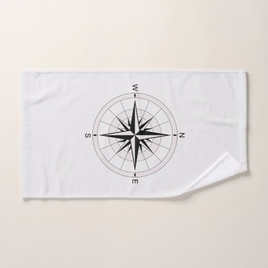Rose Compass vintage   (Serviette à main)