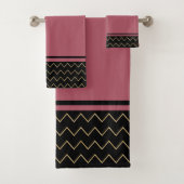 Rose contemporain Mauve avec géométrie (En situation)