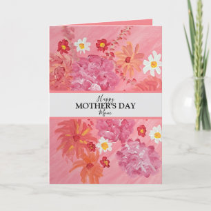 Rose coucher de soleil photo personnalisée Carte d