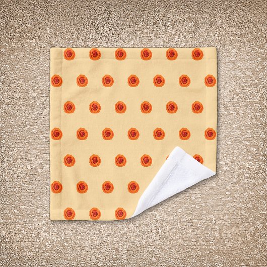 Rose couleur orange Fleur Motif sans couture sur