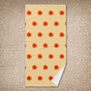 Rose couleur orange Fleur Motif sans couture sur