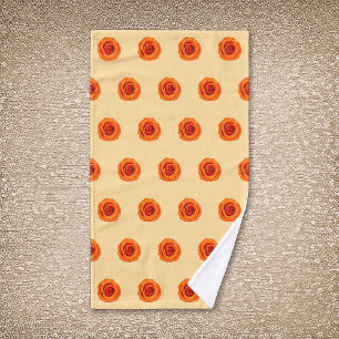 Rose couleur orange Fleur Motif sans couture sur