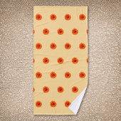Rose couleur orange Fleur Motif sans couture sur