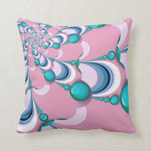 Rose + Coussin super en bon état de fractale de