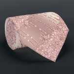 Rose Cravate or Sparkle Blush Parties scintillant<br><div class="desc">Cravates avec Rose Gold Blush Parties scintillant Étincelles Chic Rose Modern Necktie - ou Ajouter votre texte unique / nom - Faire votre cadeau spécial - Redimensionner et déplacer ou supprimer et ajouter du texte / des éléments avec outil de personnalisation. Conception par MIGNED. Veuillez voir mes autres projets. Vous...</div>