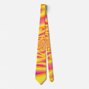 Rose cravate Spiral en Jaune et Rose