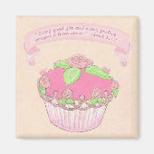 Rose CupCake Scripture Magnet (Devant)