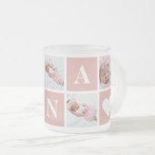 Rose Custom 5 Photo Grand-mère Nana Mug (Devant droit)