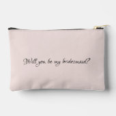 Rose Cute Monogram Custom Bridesmaid Proposal Gift Etui (Achterkant)