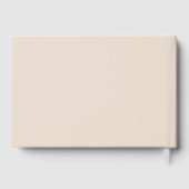 Rose d'amande Or Mariage moderne Date Typographie (Verso)