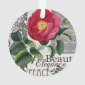 Rose Damask Joli Floral Antique (dos)