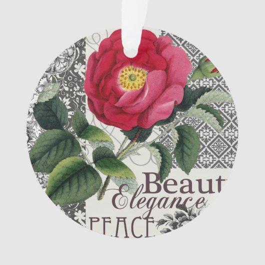 Rose Damask Joli Floral Antique (devant)