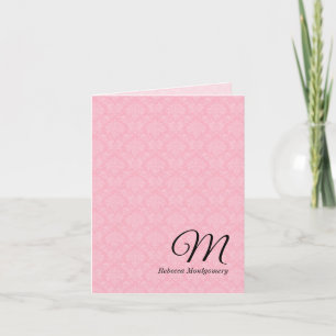 Rose Damask Monogramme Deluxe