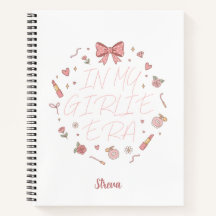 Rose dans mon cahier d'époque girly