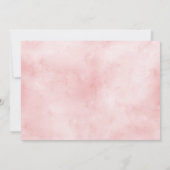 Rose d'aquarelle Garden Girl Baptism Invitation (Dos)