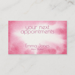 Rose d'aquarelle nomination cartes de visite