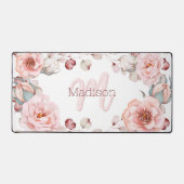 Rose d'aquarelle Wreath personnalisée | BLANCHE (Recto)