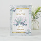 Rose d'argent bleu rose or Invitation de fête d'an (Debout devant)