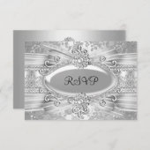 Rose d'argent et bijoux 25e anniversaire RSVP (Devant / Derrière)