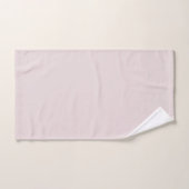 Rose de ballerine couleur unie  (Serviette à main)