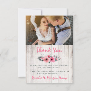 Rose de bois rustique Mariage campagnard Merci
