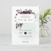 Rose de Bourgogne pour impression ou Faire-part de (Debout devant)