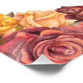 Rose de Bourgogne Quinceanera Affiche de bienvenue (Coin)