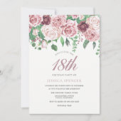 Rose de Bourgogne rose 17e 18e Invitation de 19e a (Devant)