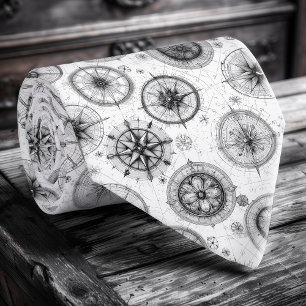 Rose de boussole nautique Cravate masculine