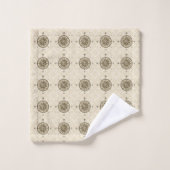 Rose de boussole vintage (Gant de toilette)