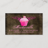 Rose de brun de suède de petit gâteau de carte de (Dos)