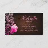 Rose de brun de toile de petit gâteau de carte de (Dos)