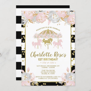 Rose de carrousel et première invitation
