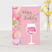 Rose de carte d'anniversaire tropical avec le (Fleur jaune)