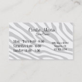 Rose de carte de visite de boutique de chaussure (Dos)