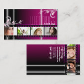 Rose de carte de visite de photo de film de (Devant / Derrière)