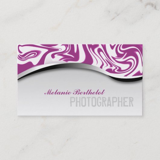 Rose de carte de visite de photographe (Devant)