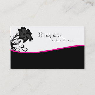 Rose de carte de visite de thérapie de massage de
