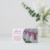 Rose de carte de visite de wedding planner (Debout devant)