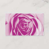 Rose de carte de visite de wedding planner (Dos)