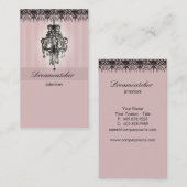 Rose de carte d'entreprise immobilière de lustre (Devant / Derrière)