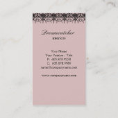 Rose de carte d'entreprise immobilière de lustre (Dos)