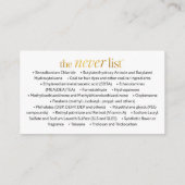 Rose de cartes de visite de Beautycounter (Dos)