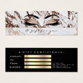 Rose de certificat-cadeau de petite taille (Devant & derrière)