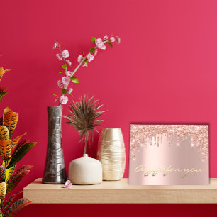 Rose de certificat cadeau gouttes de maquillage Ey