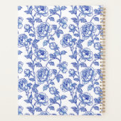 Rose de Chinoiserie Bleue et Blanche (Dos)