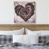 rose de coeur de goth toile enveloppée (Insitu(Chambre))