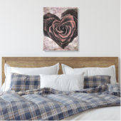 rose de coeur de goth toile enveloppée (Insitu(Chambre))